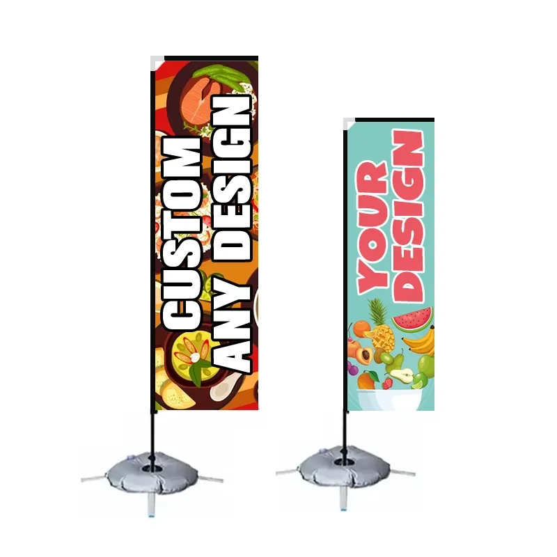 Obdélníková plážová vlajka